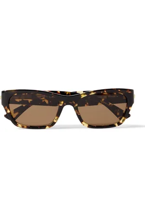 Bottega Veneta Square-Frame Tortoiseshell Acetate Sunglasses