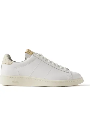 VISVIM Corda-Folk Ostrich-Effect and Smooth Leather Sneakers