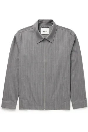 NN.07 Ivan 1088 Pinstriped Recycled Woven Jacket