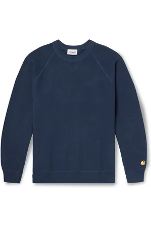 Carhartt Chase Logo-Embroidered Waffle-Knitted Cotton Sweatshirt