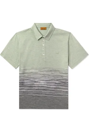 Missoni Space-Dyed Cotton and Linen-Blend Polo Shirt