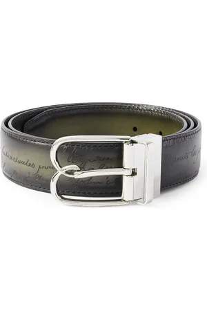 Berluti Reversible Burnished-Leather Belt
