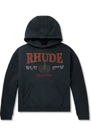 Rhude Bay of Angels Printed Cotton-Jersey Hoodie