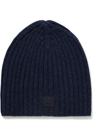 Acne Studios Kubi Logo-Appliquéd Ribbed Wool and Yak-Blend Beanie