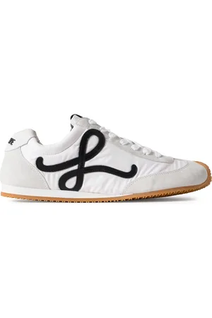 Loewe Ballet Runner 2.0 Logo-Appliquéd Shell, Suede and Leather Sneakers