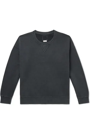 VISVIM Jumbo SB Garment-Dyed Cotton and Nylon-Blend Jersey Sweatshirt