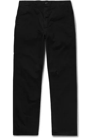 ORSLOW Straight-Leg Twill-Striped Cotton Trousers