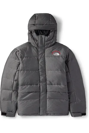 The North Face 30th Anniversary Himalayan Logo-Embroidered Quilted Waxed-Ripstop Hooded Down Jacket
