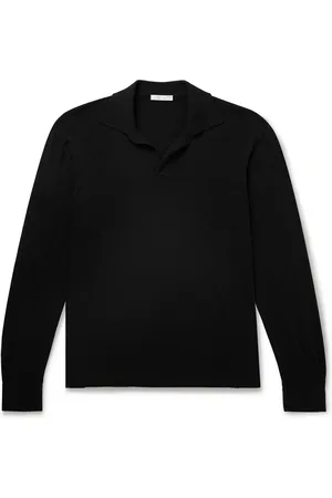 The Row Stafford Silk-Jersey Polo Shirt