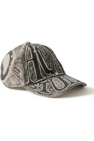 Acne Studios Carli Biro Crystal-Embellished Printed Cotton-Twill Baseball Cap