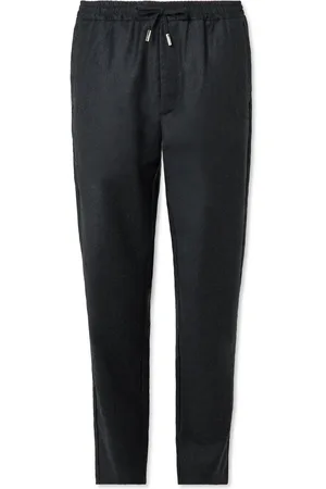 Mr P. James Slim-Fit Wool-Flannel Drawstring Suit Trousers