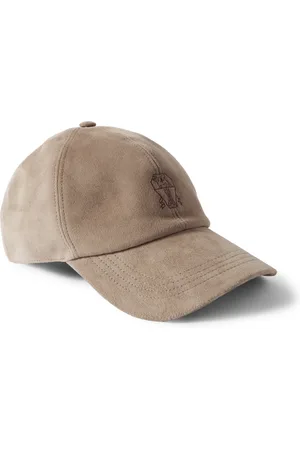 Brunello Cucinelli Leather-Trimmed Suede Baseball Cap