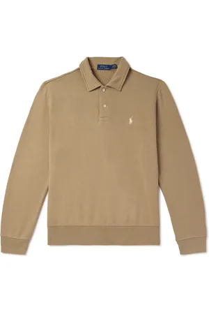Ralph Lauren Logo-Embroidered Cotton-Jersey Sweatshirt