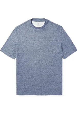 Brunello Cucinelli Slub Linen and Cotton-Blend Jersey T-Shirt