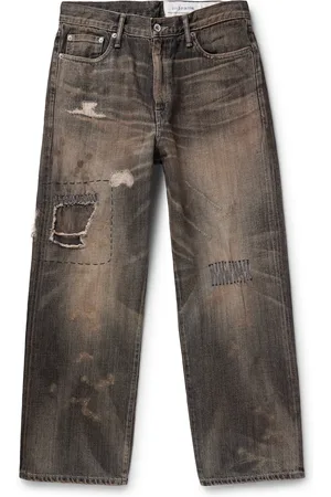 NEIGHBORHOOD Savage Wide-Leg Distressed Selvedge Jeans