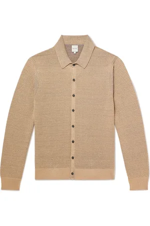 Paul Smith Waffle-Knit Cotton and Linen-Blend Cardigan