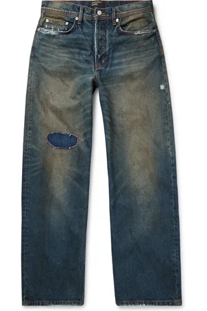 ENFANTS RICHES DEPRIMES Corpse Pose Wide-Leg Distressed Jeans