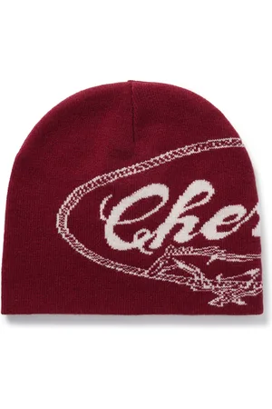 CHERRY LOS ANGELES Horse Power Logo-Jacquard Wool and Cashmere-Blend Beanie