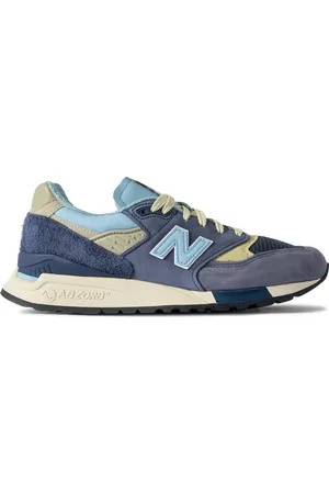 New Balance 998 Leather and Mesh-Trimmed Suede Sneakers