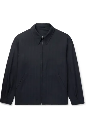Kaptain Sunshine Fly Pinstriped Wool and Silk-Blend Twill Jacket