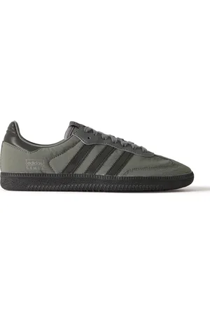 adidas Samba OG Leather-Trimmed Shell Sneakers