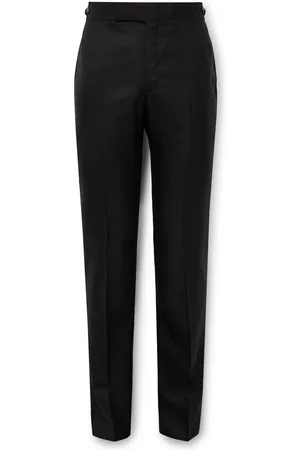 GABRIELA HEARST Sebastian Slim-Fit Straight-Leg Wool, Silk and Linen-Blend Twill Trousers