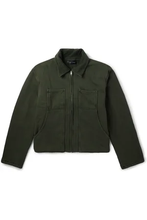 Les Tien Utility Corduroy-Trimmed Cotton-Jersey Jacket