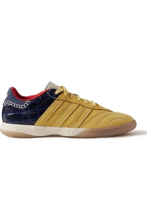 adidas Wales Bonner Samba Millennium Panelled Suede and Croc-Effect Leather Sneakers