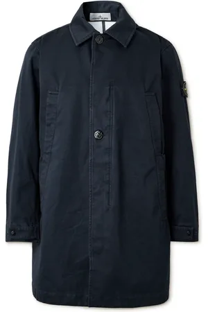 Stone Island Garment-Dyed Organic Raso Gommato 3L Coat