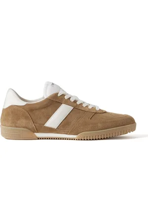 Tom Ford Terence Leather-Trimmed Suede Sneakers