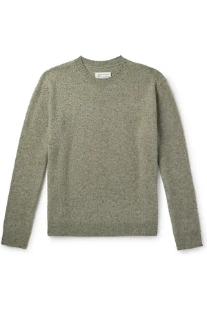 Maison Margiela Brushed Wool and Cotton-Blend Sweater