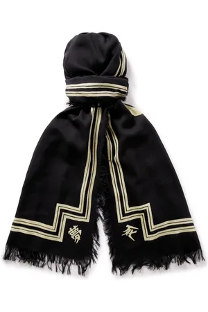 KAPITAL Fringed Printed Voile Scarf