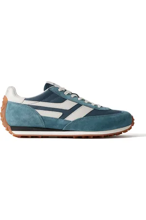 Tom Ford Mick Leather-Trimmed Suede and Mesh Sneakers