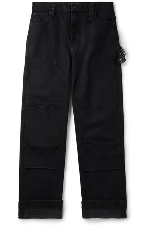 Simone Rocha Wide-Leg Crystal-Embellished Jeans