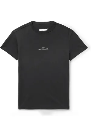 Maison Margiela Logo-Embroidered Cotton-Jersey T-Shirt