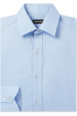 Tom Ford Slim-Fit Cutaway-Collar Cotton Oxford Shirt