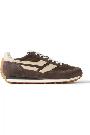 Tom Ford Mick Leather-Trimmed Suede and Mesh Sneakers