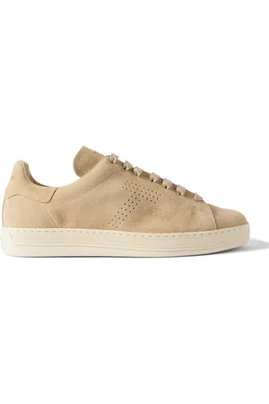 Tom Ford Warwick Perforated Suede Sneakers
