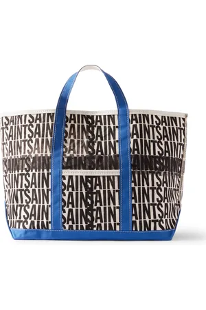 SAINT MXXXXXX Logo-Print Canvas Tote Bag