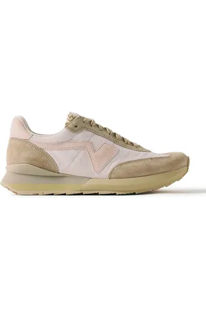 VISVIM FKT Runner Suede-Trimmed Canvas Sneakers