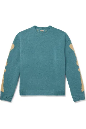 KAPITAL Oversized Intarsia Wool Sweater
