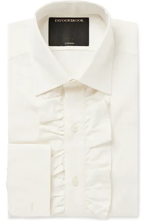 Favourbrook Ruffled Cotton-Poplin Shirt
