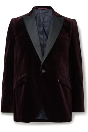 Favourbrook Faille-Trimmed Cotton-Velvet Tuxedo Jacket