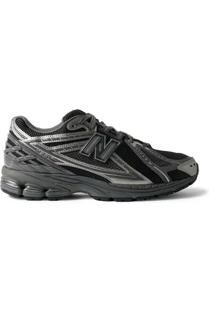 New Balance MiAsia 1906 Rubber-Trimmed Mesh and Metallic Faux Leather Sneakers