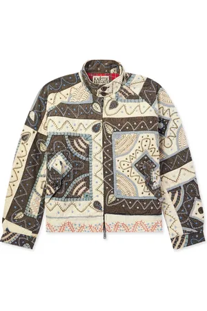 Kartik Research Baracuta Patchwork Embroidered Quilted Cotton Jacket
