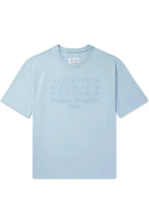 Maison Margiela Logo-Embroidered Cotton-Jersey T-Shirt