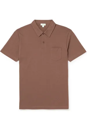 Sunspel Riviera Cotton-Mesh Polo Shirt