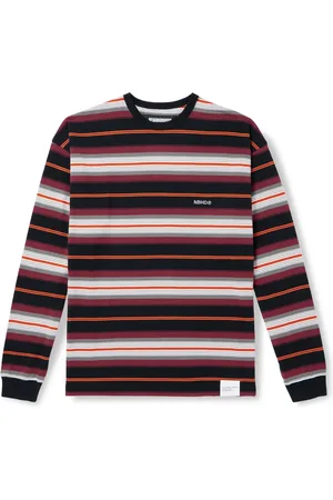 NEIGHBORHOOD Logo-Embroidered Striped Cotton-Jersey T-Shirt
