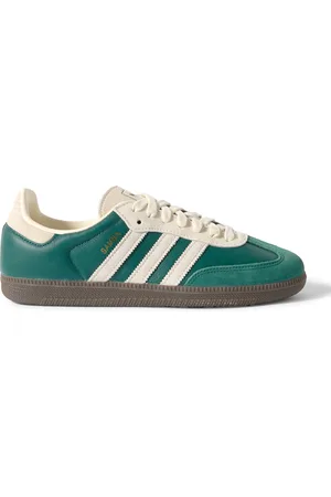 adidas Samba OG Suede-Trimmed Leather Sneakers