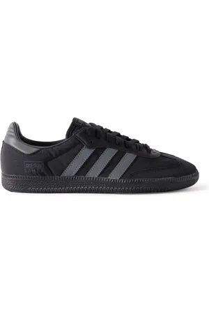 adidas Samba OG Leather-Trimmed Shell Sneakers